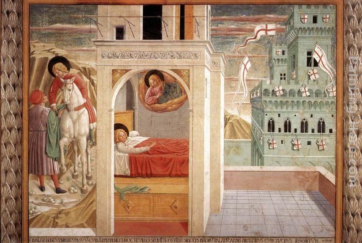 Benozzo di Lese di Sandro Gozzoli Scenes from the Life of St Francis (Scene 2, north wall)